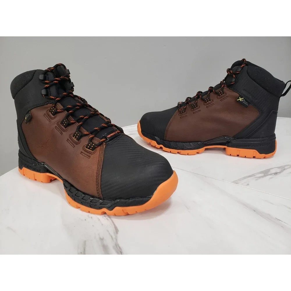 EXTRA WIDE 11.5 FootRests 2.0‎ XERGY Brown Nano Toe EH, Mt WP Hiker Work Boot